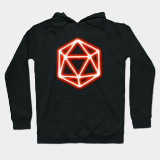 Glowing Red D20 Hoodie